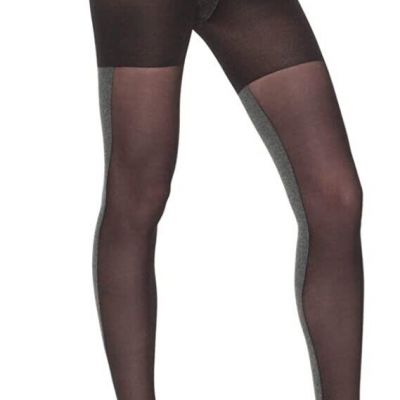 SPANX women's Tight End Tights Heathered Black / Gray size C